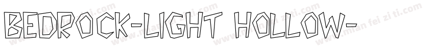Bedrock-Light Hollow字体转换